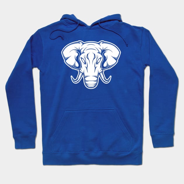 Elephant Head Hoodie by fooartwork